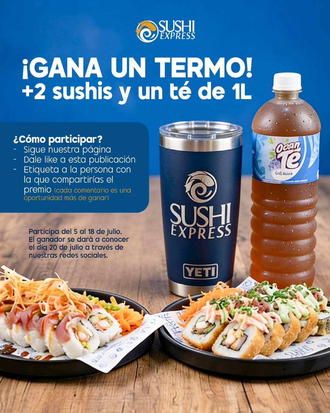Imagen de ⚽ ¡GIVEAWAY MODO SELECCIÓN EN SUSHI EXPRESS! 🍣🎉

P