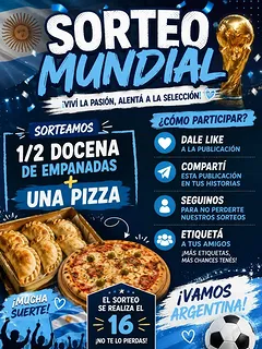 Imagen de 🇦🇷⚽ ¡SORTEO MUNDIAL! ⚽🇦🇷

Viví la pasión 