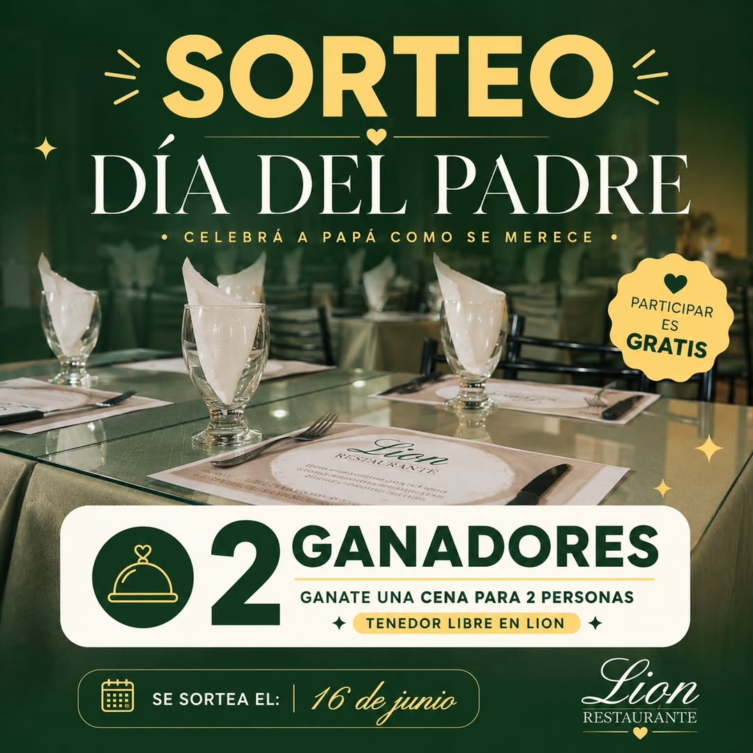 Imagen de 🎉 ¡SORTEO DÍA DEL PADRE EN LION! 🎉

Porque ellos tam