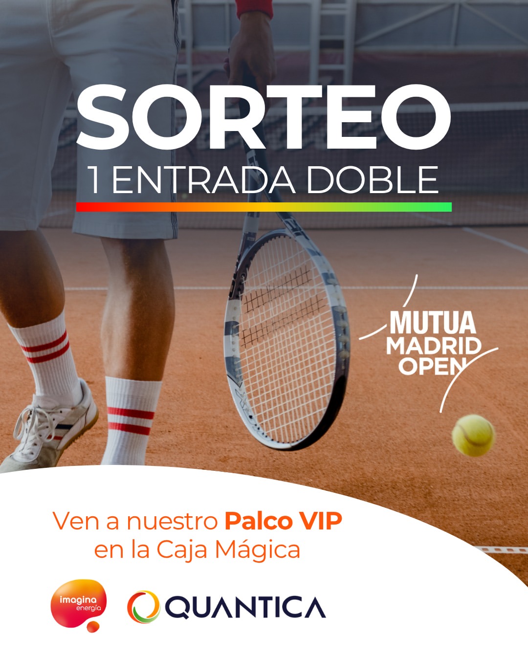 Imagen de 🎾 ¿Quieres vivir el Mutua Madrid Open en directo? 🏟�