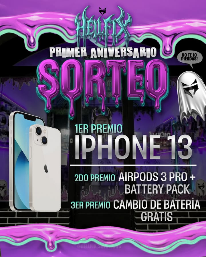 Imagen de 🎁 SORTEO HELLFIX 🎁

Cumplimos 1 año y lo festejamos c