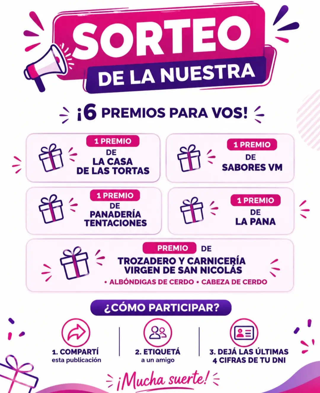 Imagen de ¡SORTEO EN LA NUESTRA 100.3! 

Porque queremos compartir co