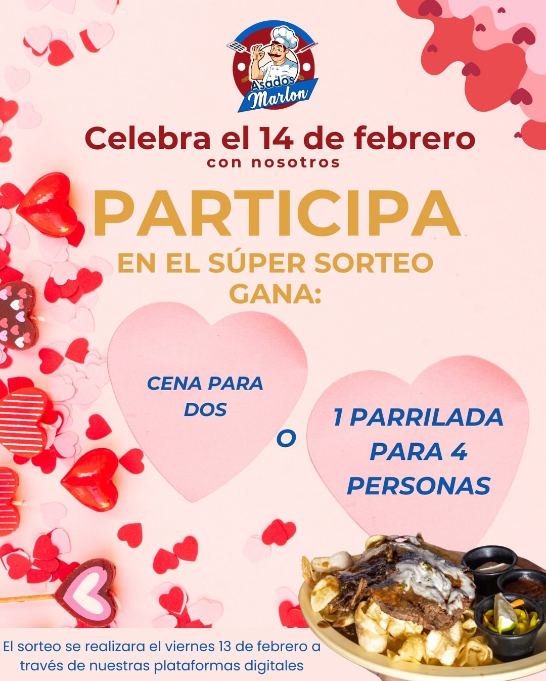 Imagen de ❤️🔥 ¡Celebra el 14 de febrero con Asados Marlon! �