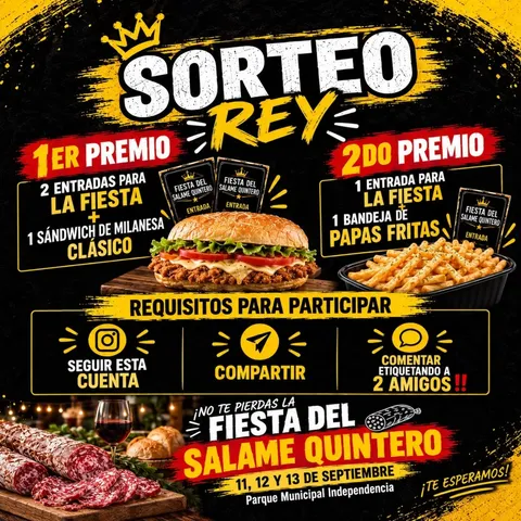 Imagen de 👑🔥 ¡SORTEO REY! 🔥👑

¿Querés disfrutar de la F