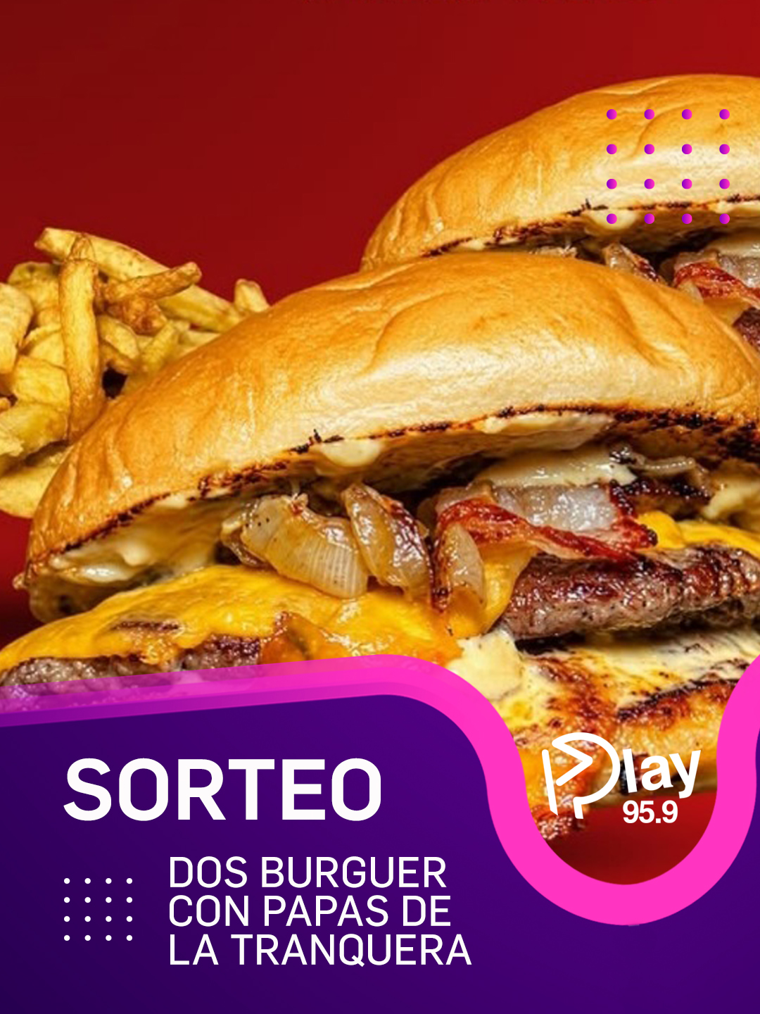 Imagen de #SORTEO

Te regalamos

😋 Dos burguer con papas de @tranqu