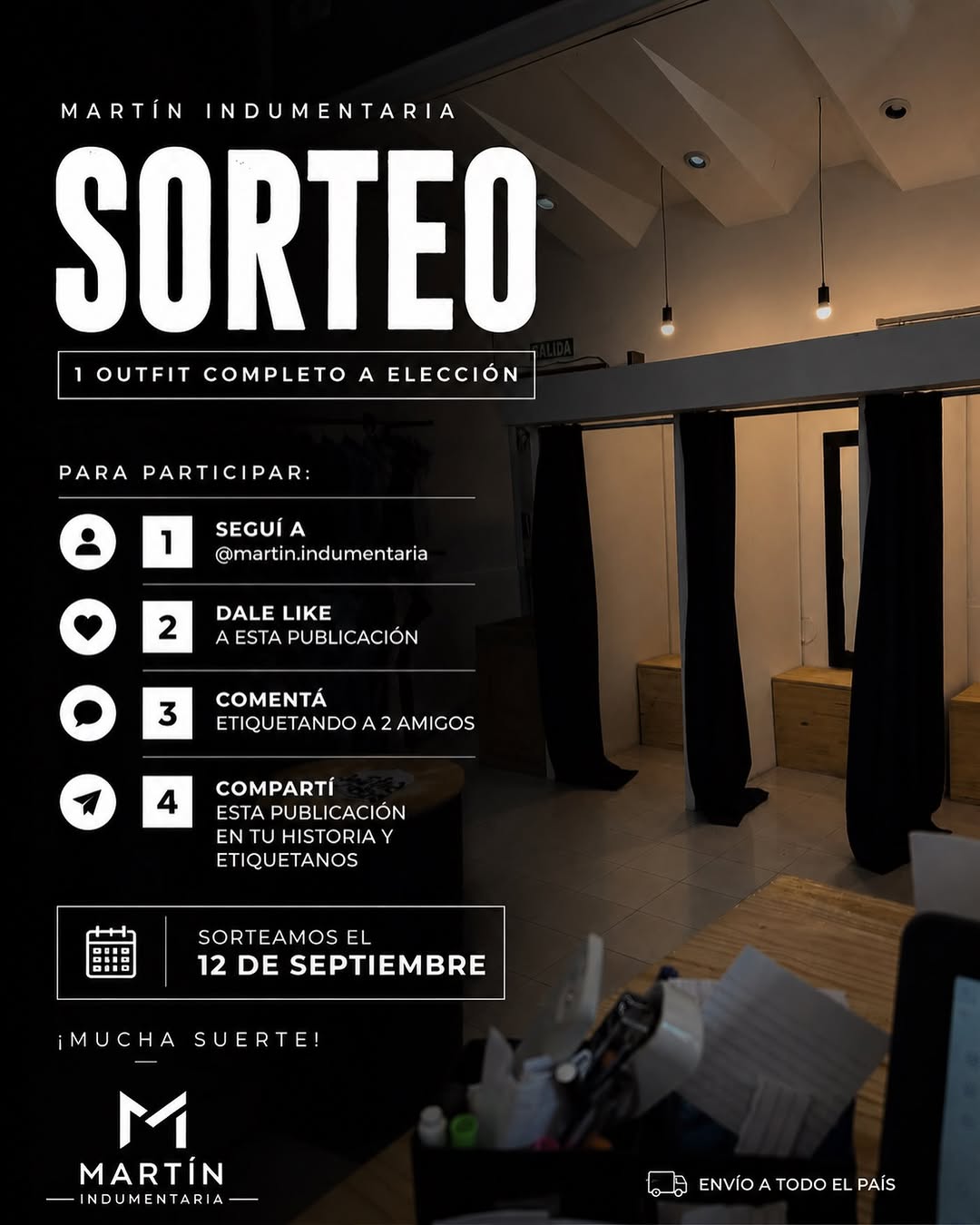 Imagen de 🎁 SORTEO MARTÍN INDUMENTARIA

PREMIO: 👕👖🔥

Para