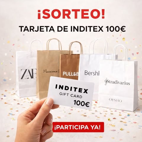 Imagen de ✨ SORTEO TARJETA INDITEX – ESPECIAL REBAJAS ✨

¡Porqu