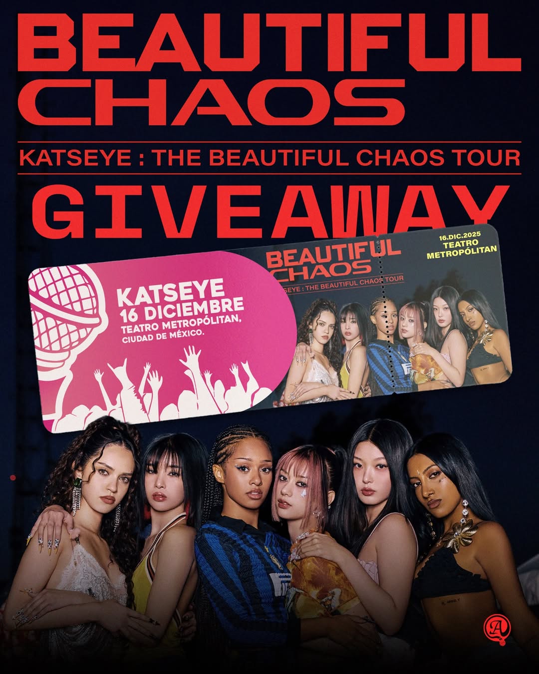 Imagen de 🫰🏽 GIVEAWAY KATSEYE 🫰🏽

🎟️ Premio: 1 Boleto