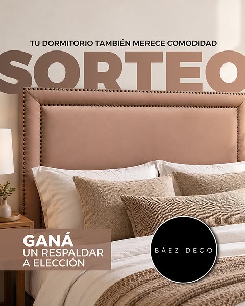 Imagen de 🎉 ¡SORTEO EN BAEZ DECO!

Esta vez sorteamos un respaldar