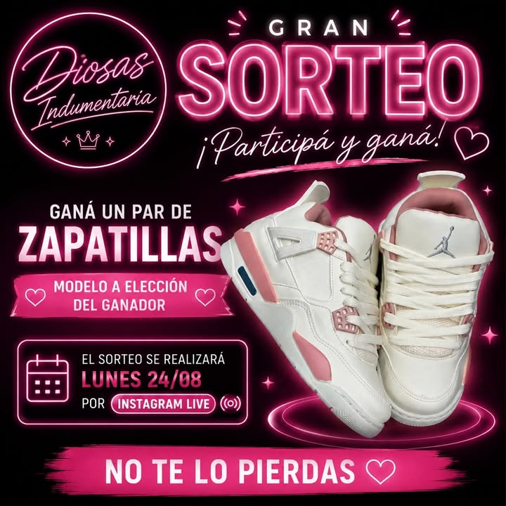 Imagen de ✨ ¿CÓMO PARTICIPAR DEL SORTEO? ✨

👟 1. Seguinos en 