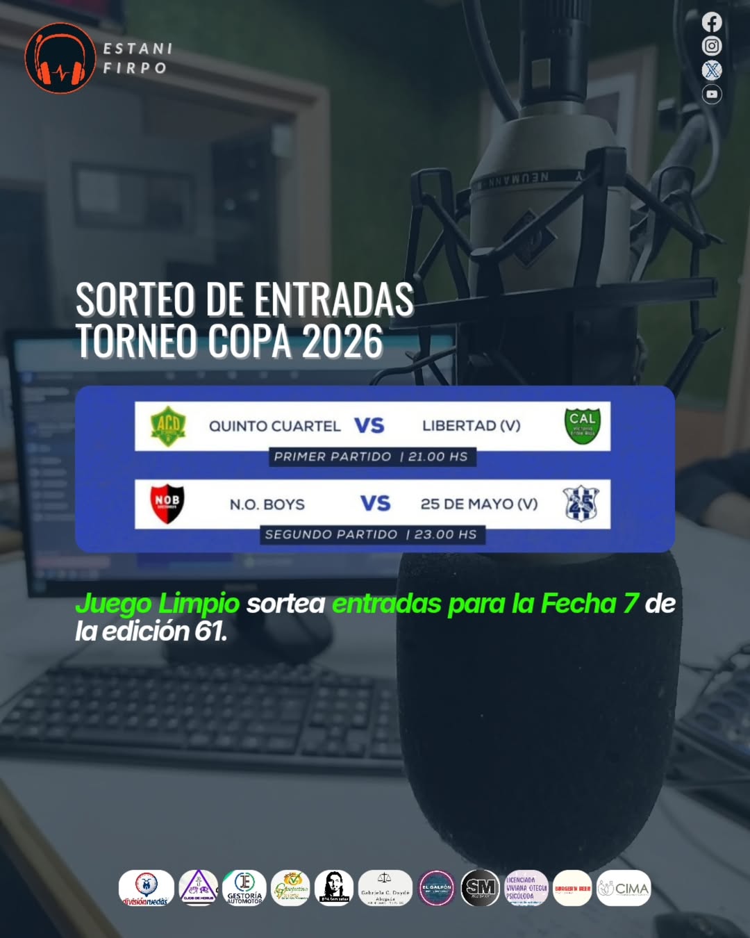 Imagen de #Sorteo #TorneoCopa61 #LT39RadioVictoria ⚽
Participá para