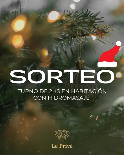 Imagen de ESTAS FIESTAS SORTEAMOS UN TURNO DE 2HS EN HABITACIÓN CON H