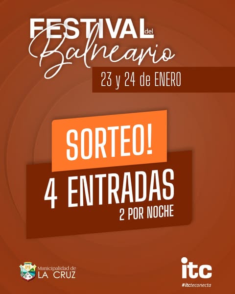 Imagen de 🎉 ¡SORTEO FESTIVAL DEL BALNEARIO! 🎶🌊
Este 23 y 24 