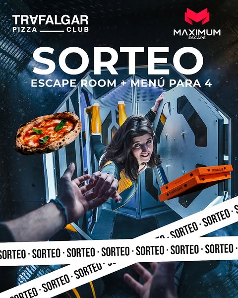 Imagen de Resuelve el misterio… y luego ven a celebrarlo con pizza.
