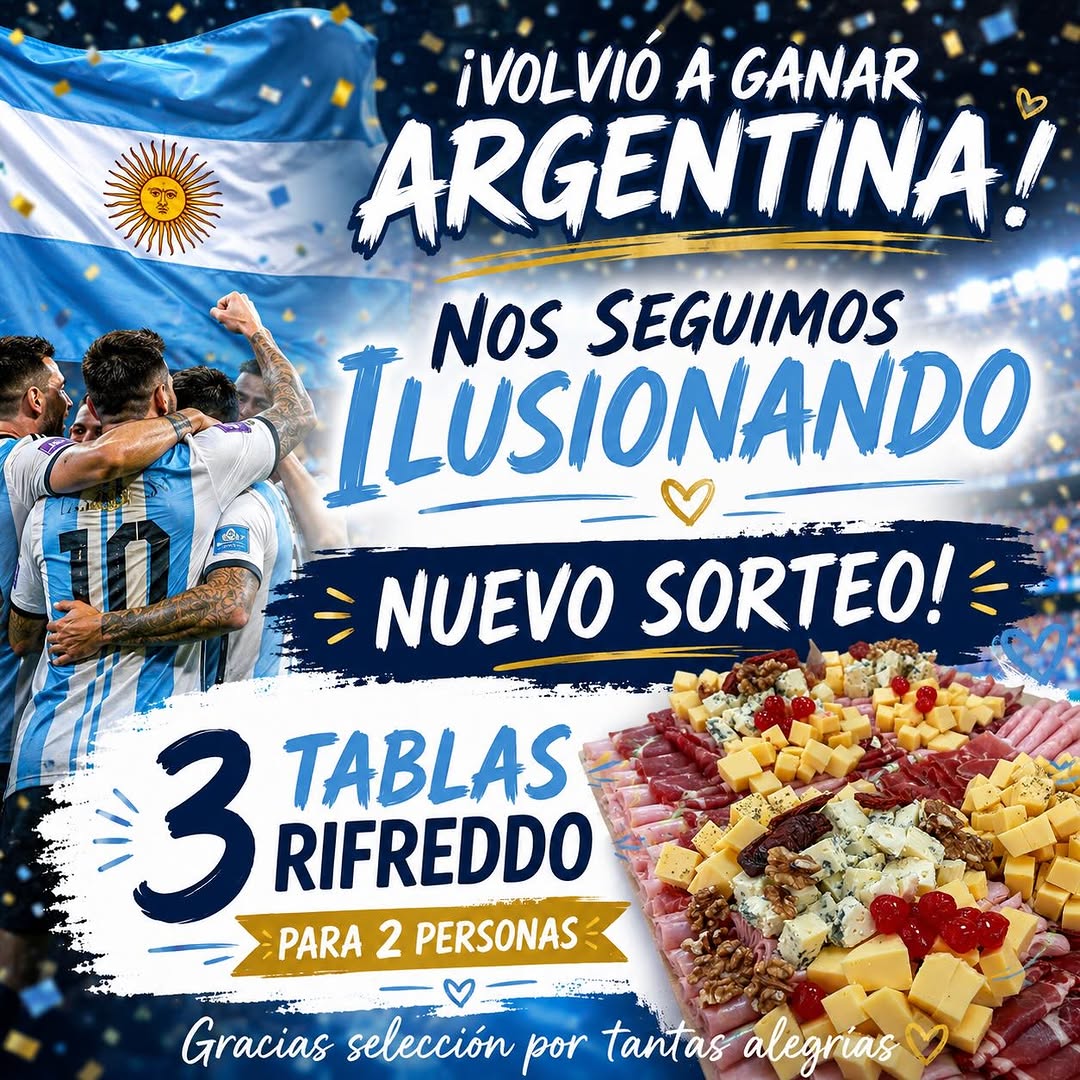 Imagen de 🎉🇦🇷 ¡NOS SEGUIMOS ILUSIONANDO! 🇦🇷🎉

Como 