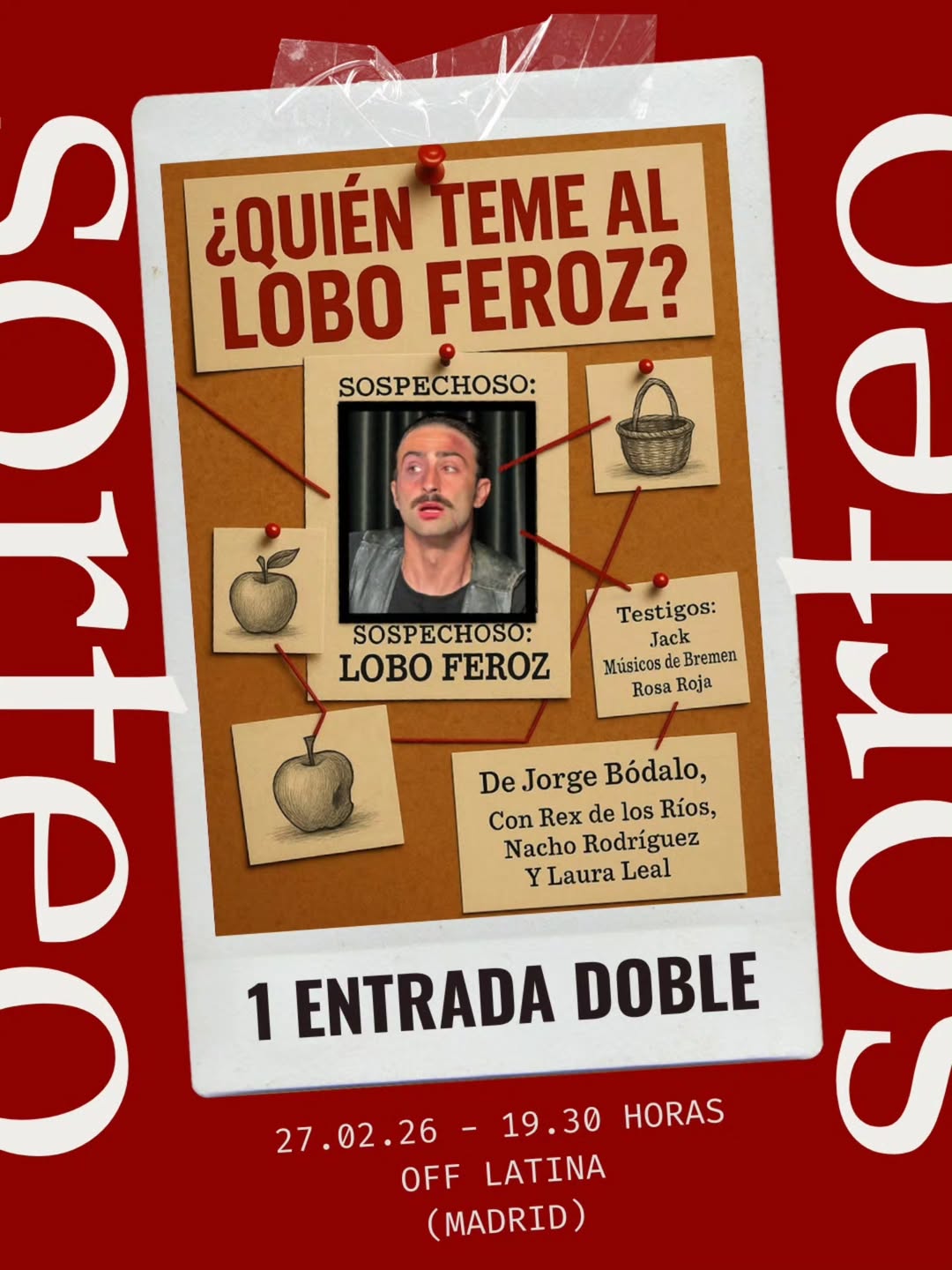 Imagen de 🐺🎭 #SORTEO ¿Quién teme al Lobo Feroz?

Un lobo, una 