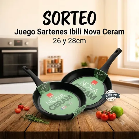 Imagen de 🎁 SORTEO!! Juego sartenes 🍳 Ibili 26 y 28cm 🎁

¿Qu