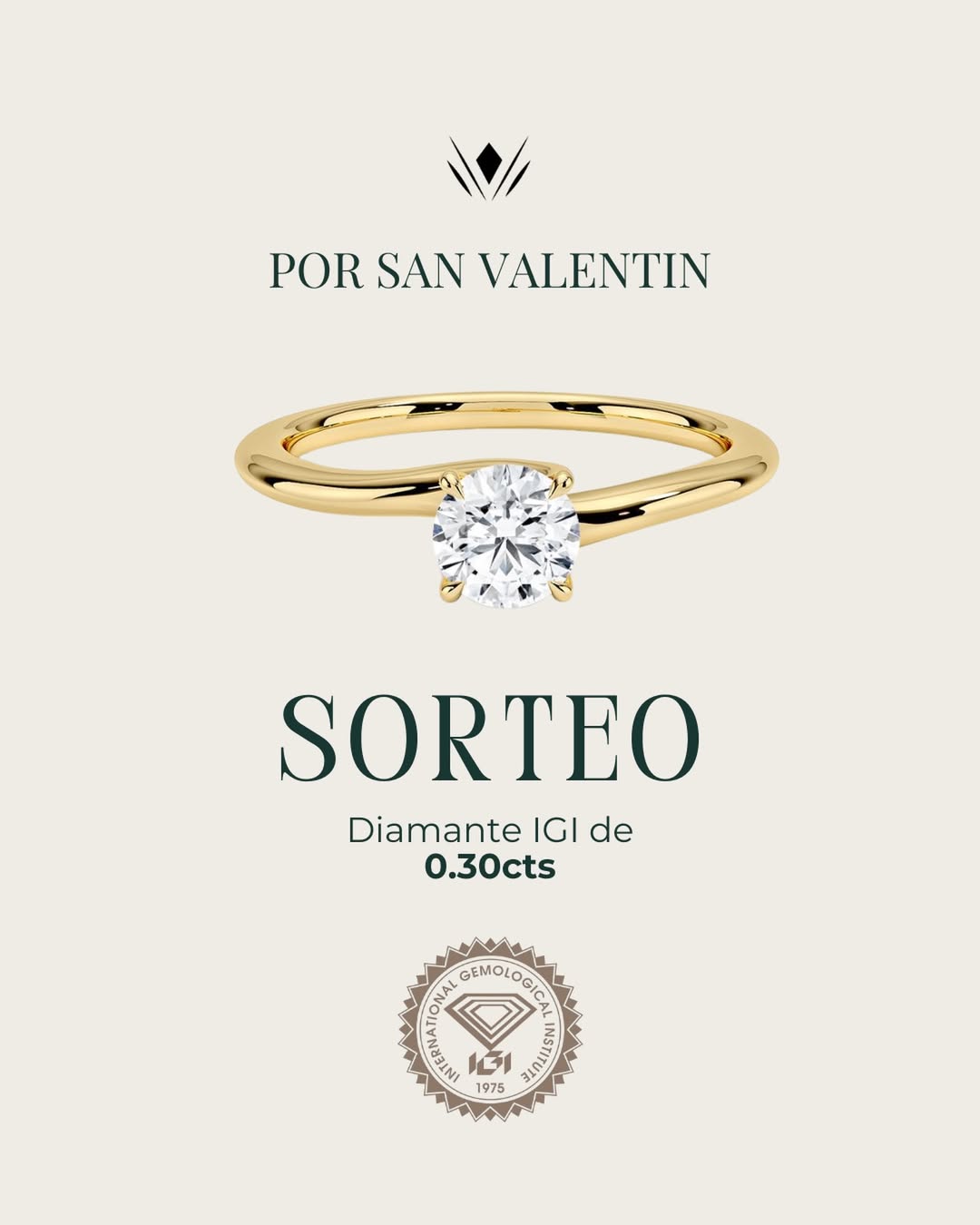 Imagen de ¡Gana un diamante cultivado IGI de 0.30cts!💎
Porque te m