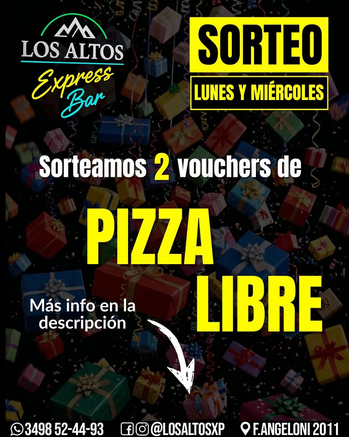 Imagen de 🍕¡SORTEAMOS 2 VOUCHERS DE PIZZA LIBRE! 🍕

¿Estás pa