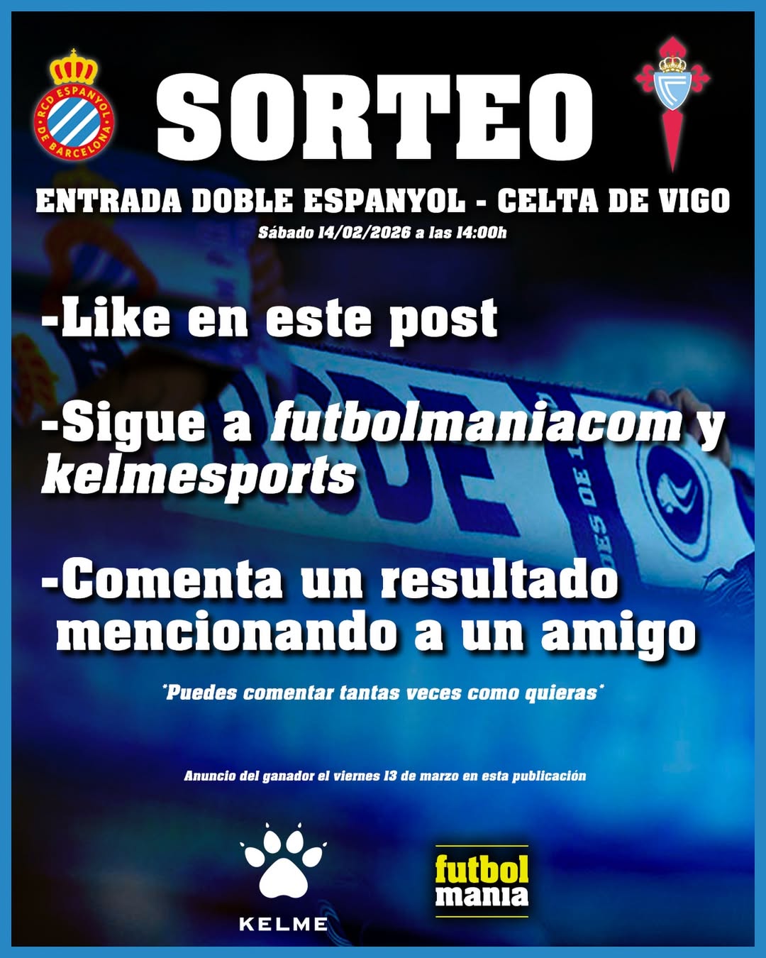 Imagen de 💖 CELBRA SAN VALENTÍN CON FÚTBOL 💖

🎁 Sorteo de u