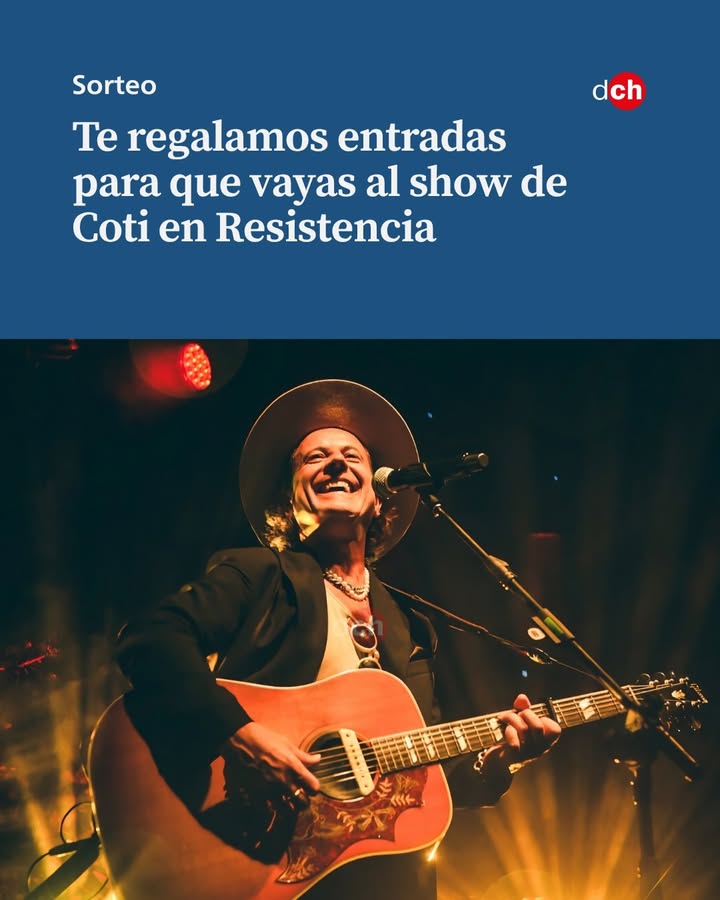 Imagen de Sorteo 🎸

Coti llega el 23 de abril a Corrientes y el 24 