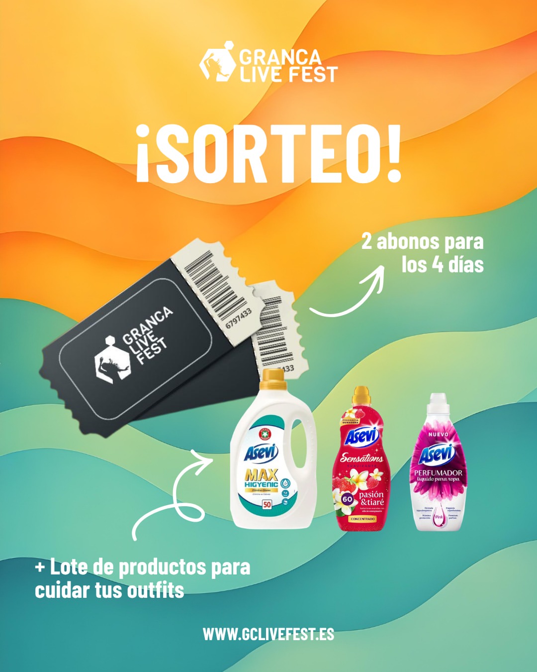 Imagen de ¡SORTEO ASEVI x GRANCA LIVE FEST! ✨🎶

Este verano, la 