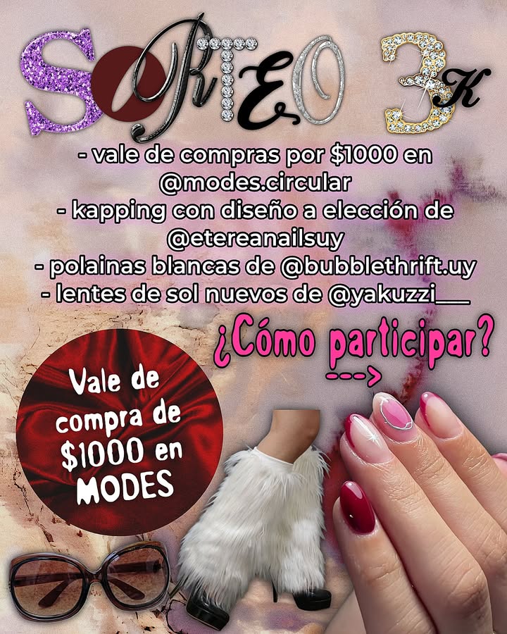 Imagen de SORTEO 3K 💋⭑.ᐟ

Desde Modes queremos agradecerles por