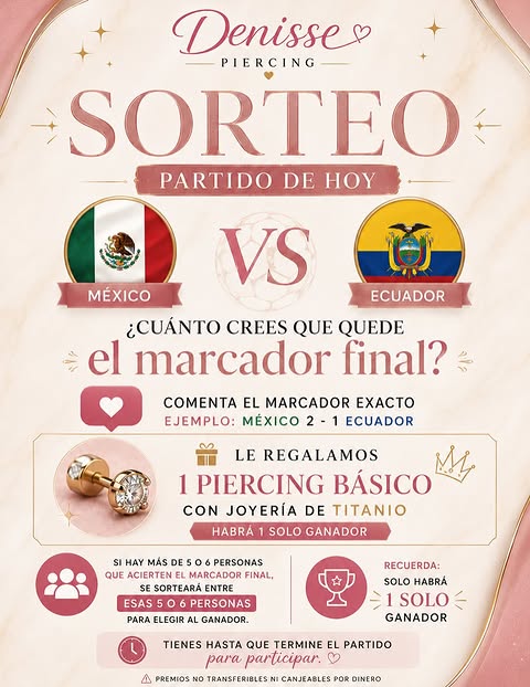 Imagen de 🎉 ¡SORTEO DEL PARTIDO DE HOY! 🇲🇽⚽🇪🇨

¿Cre