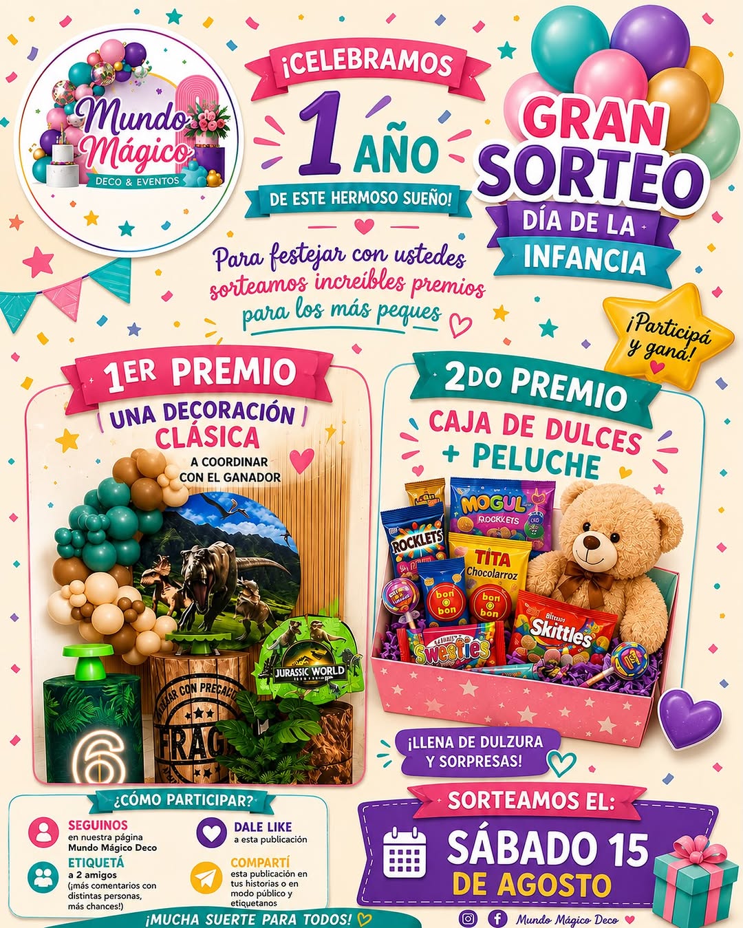 Imagen de Llegó el momento de celebrar! 🥳🎉

Hace un año nació