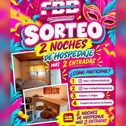Imagen de 🎭🎉 ¡SORTEO IMPERDIBLE! 🎉🎭

¿Te imaginás disfr