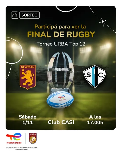 Imagen de 🏉 ¡Ganá entradas para ver la final! 🎫🏆

🗓 El s