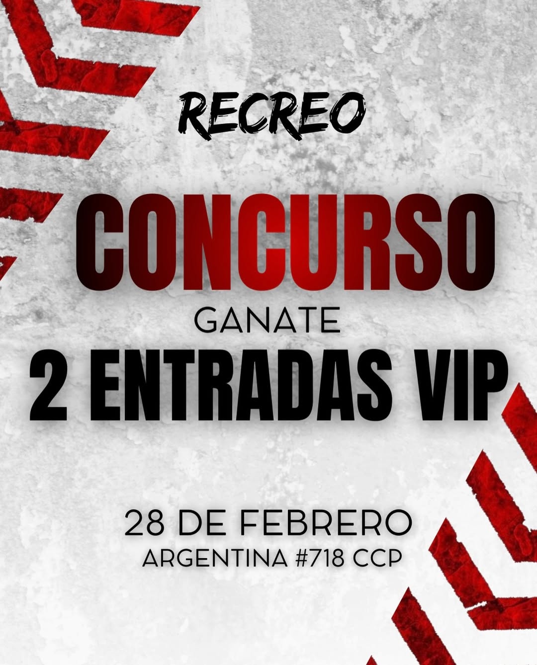 Imagen de 🎉🔥 ¡CONCURSO RECREO – 2 ENTRADAS VIP! 🔥🎉

Est