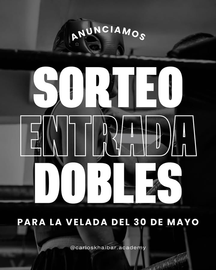 Imagen de 🏅SORTEO DE ENTRADA DOBLE PARA LA PRÓXIMA VELADA DEL 30 D