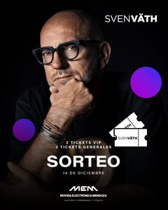 Imagen de ✨ SORTEO PARA IR A @svenvaeth_official EN MENDOZA ✨🎟