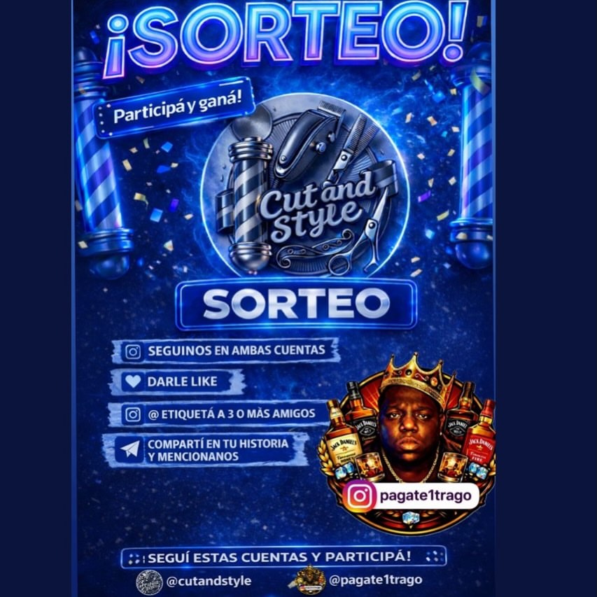 Imagen de 🎉🔥 ¡SORTEO IMPERDIBLE! 🔥🎉

💈✨ Cut and Styl