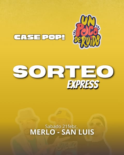 Imagen de 🚨 SORTEO EXPRESS 🚨

GÁNATE 🔥
✨ 10 ENTRADAS
✨ 2