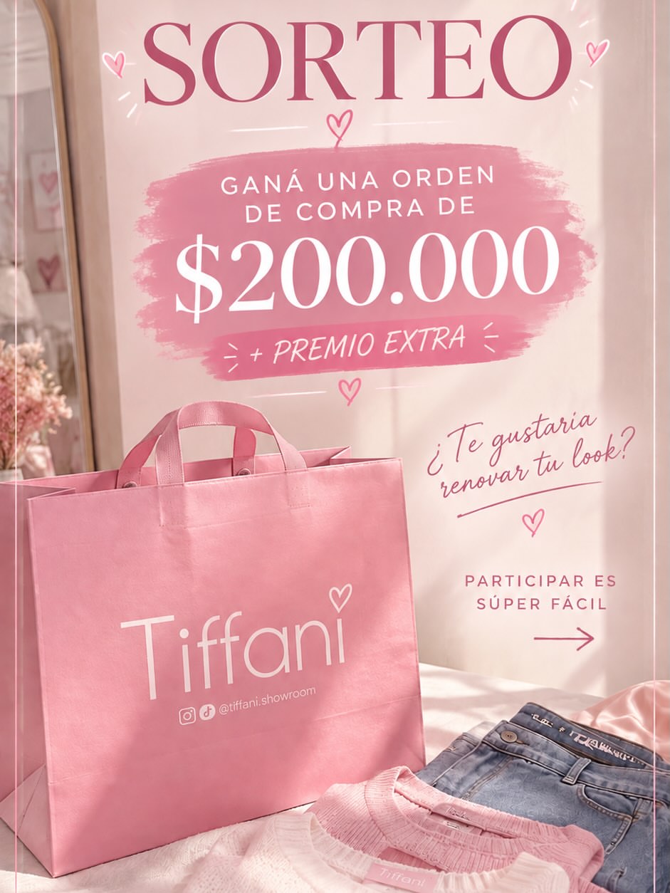 Imagen de ✨ SORTEO TIFFANI ✨
Te imaginás poder elegir $200.000 en