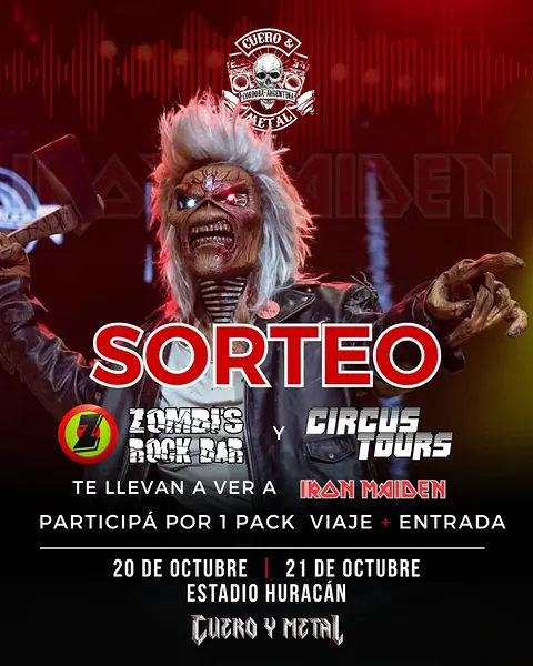 Imagen de 🚎 SORTEO CIRCUS TOUR IRON MAIDEN 🚎

🤘🏼 CIRCUS TO