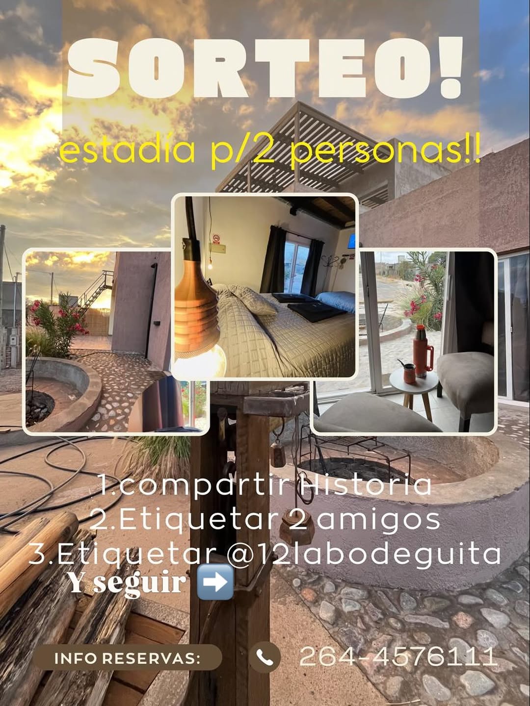 Imagen de 🔥Hermoso #sorteo estadía Para 2❤️en @12labodeguita l