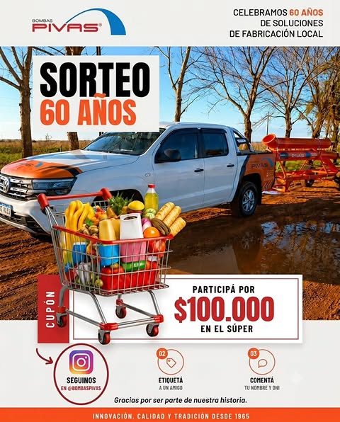 Imagen de ​🎉 ¡CELEBRAMOS 60 AÑOS DE BOMBAS PIVAS A LO GRANDE! Q