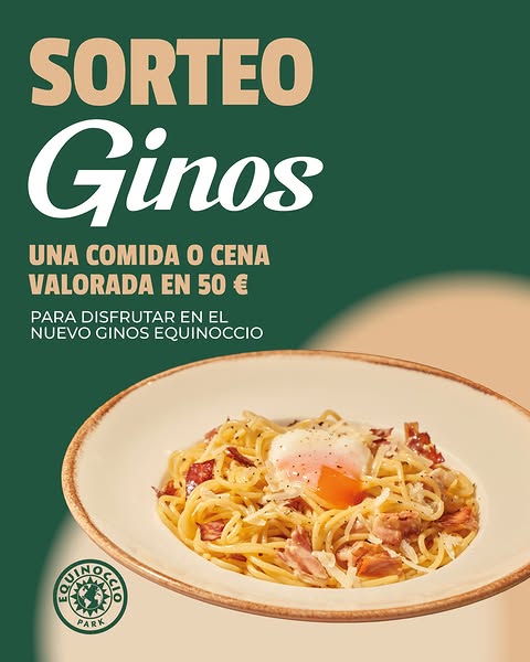 Imagen de 🍝 SORTEO FOODIE 🍝

¿Una comida o cena en el nuevo @gi