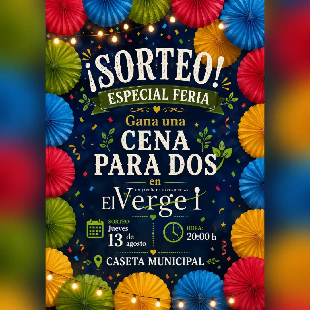 Imagen de 🎉 *¡SORTEO ESPECIAL DE FERIA!*🎉
¡La Feria Real de Ca
