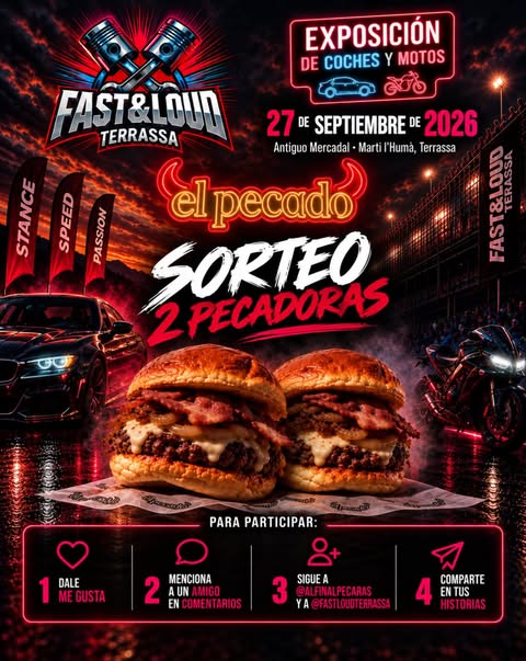 Imagen de 🔥🏁 ¡SORTEO DE 2 PECADORAS! 🍔😈

El próximo 27 d