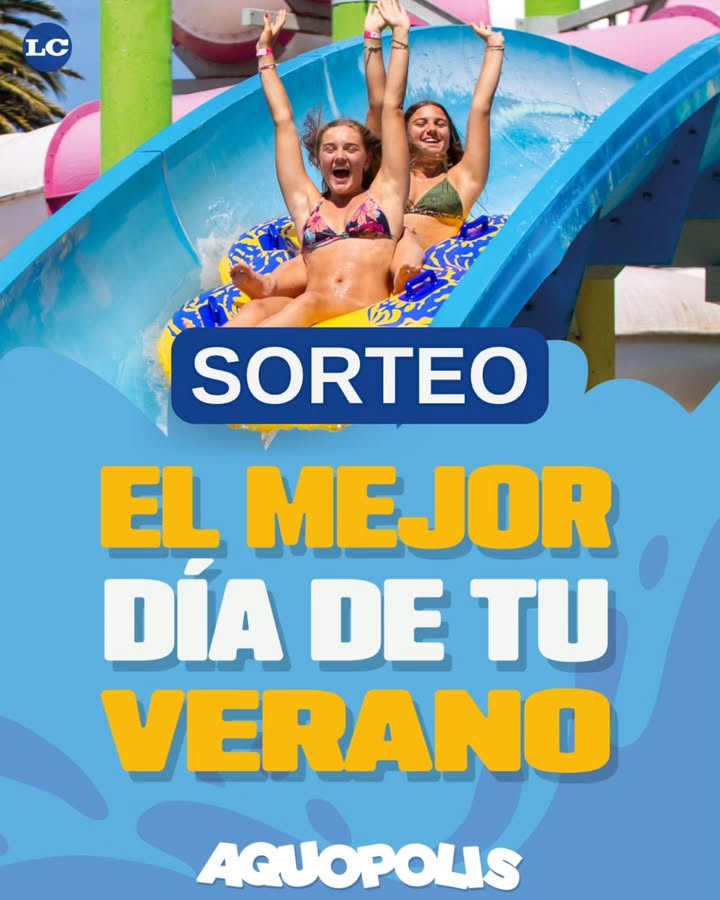 Imagen de #SorteoLC |  AQUOPOLIS 🤩

Junto a Aquopolis estaremos sor