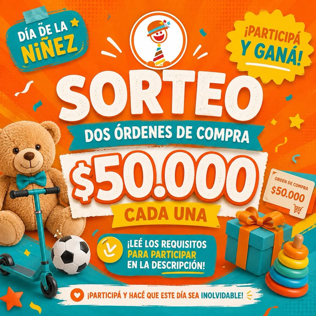 Imagen de 🎉 ¡SORTEO ESPECIAL POR EL DÍA DEL NIÑO! 🎉

Queremos