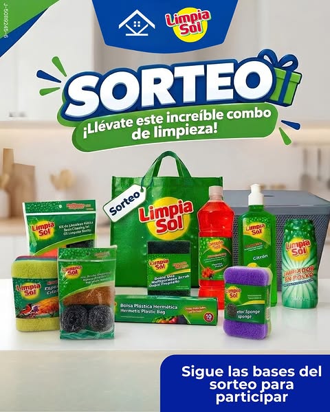 Imagen de 🎉 ¡GRAN SORTEO CON LIMPIA SOL Y KSA HOME CENTER! 🧹✨