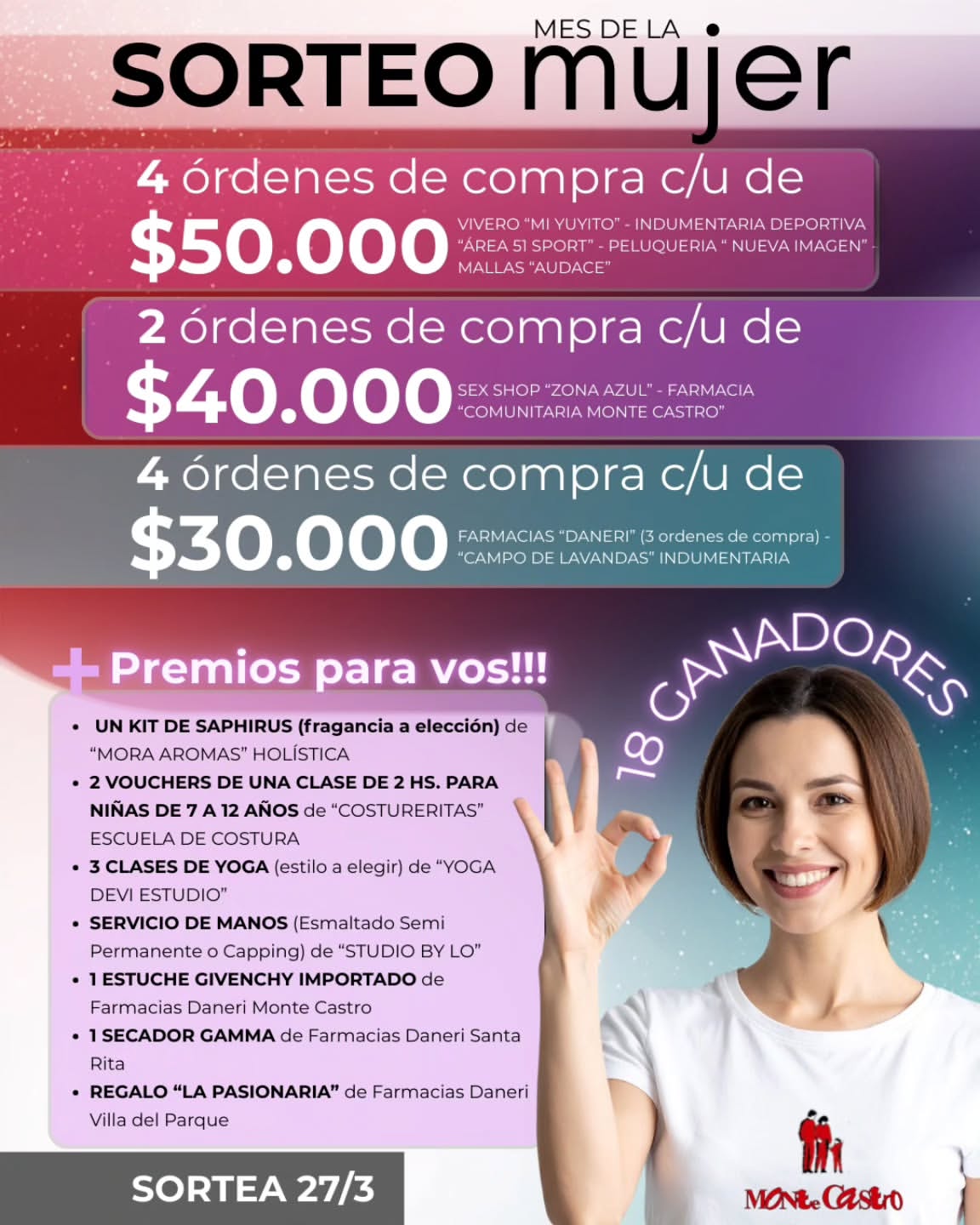 Imagen de 🎉 MEGA SORTEO – MES DE LA MUJER 🎉

Porque celebrarla