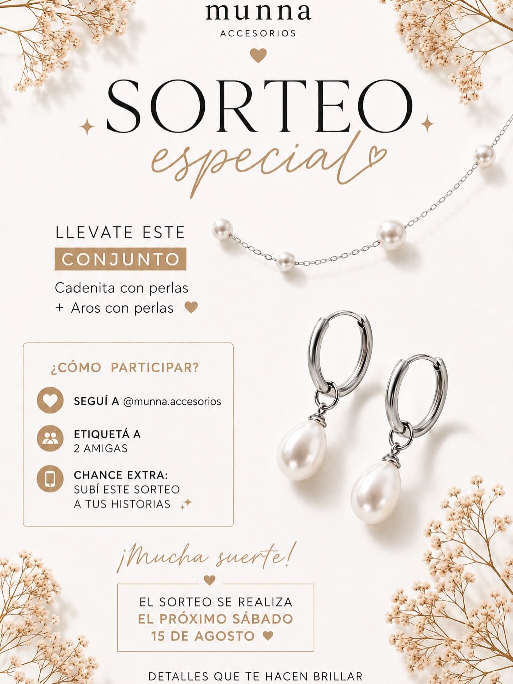 Imagen de 🎀 SORTEO MUNNA 🎀

Porque un detalle bonito siempre hac