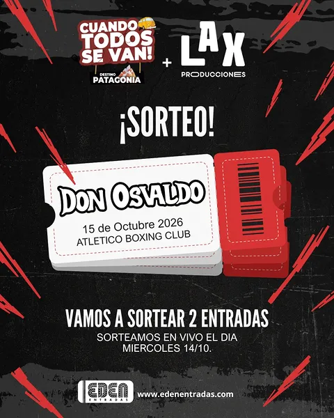 Imagen de ¡SORTEAMOS 2 ENTRADAS PARA VER A DON OSVALDO! 

¿Querés v