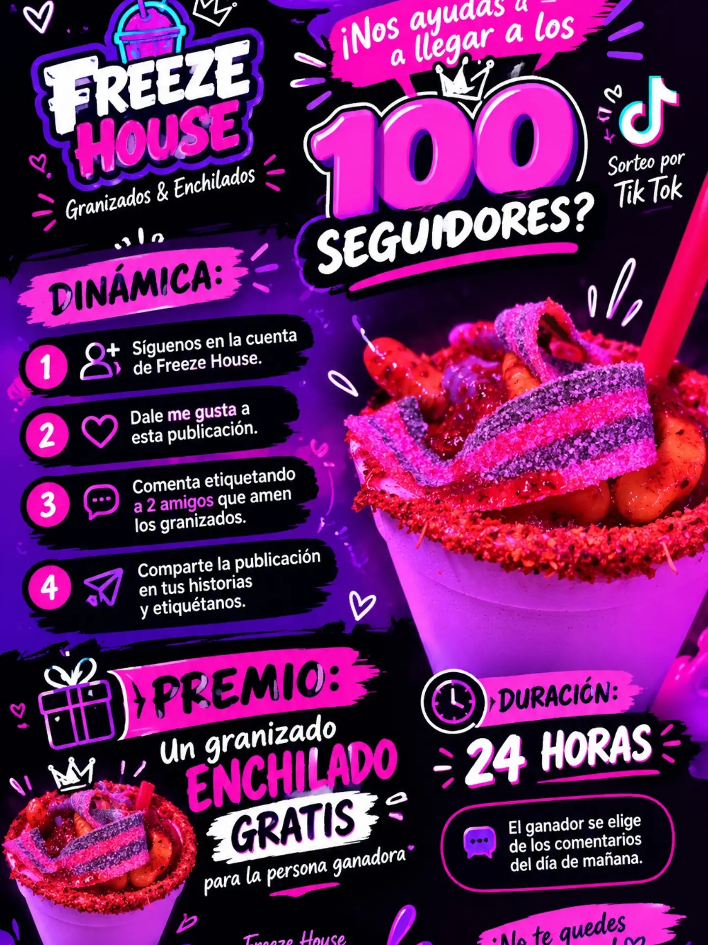Imagen de nos ayuda a llegar a los 100 seguidores?
Dinámica:
Sígueno